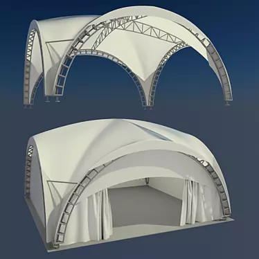 Dyuna Awning: Maximum Size 10x10m 3D model image 1 