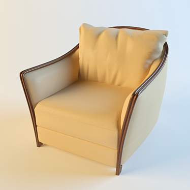 Cozy Lounge Seat 3D model image 1 