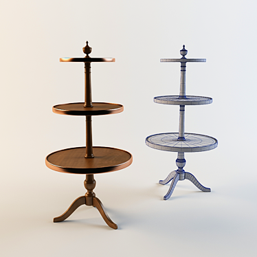 Sleek Salda Table 3D model image 1 