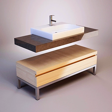 Elegant Bath Ensemble 3D model image 1 