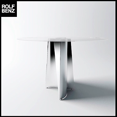 Modern Round Dining Table Rolf Benz 3D model image 1 