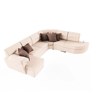 Modern Comfort: "Franco" Sofa 3D model image 1 