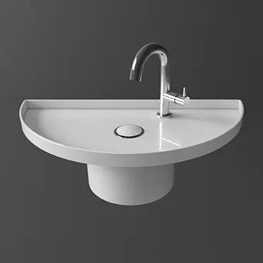 Sleek Sink Solution 3D model image 1 