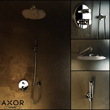 Axor Shower Set: Perfectly Crafted 3D model image 1 