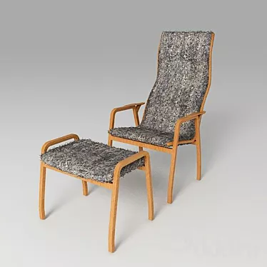 Sleek Lamino Chair: Yngve Ekström 3D model image 1 