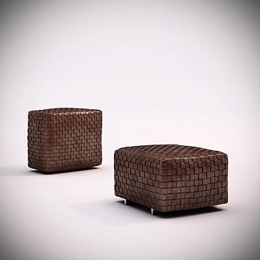 Flexform Bangkok - Modern Stylish Pouf 3D model image 1 