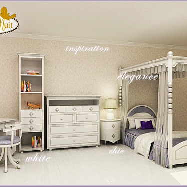 Dreamy Slumber: Bonne Nuit Furniture Set 3D model image 1 