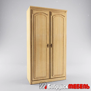 Elburg BM-1441 Oak Wardrobe 3D model image 1 