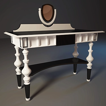 BAMAX Vanity Table: Stylish and Spacious 3D model image 1 