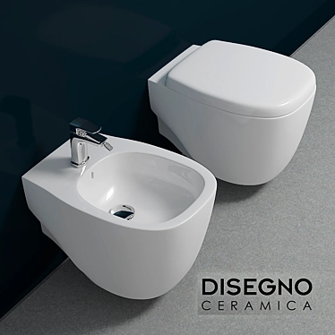 Disegno Weg Bidet & Toilet 3D model image 1 