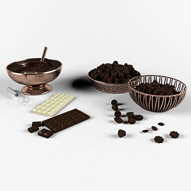 Gourmet Chocolate Making Set 3D model image 1 