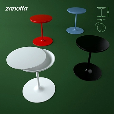 Zanotta Small Table | Indriolo Design 3D model image 1 
