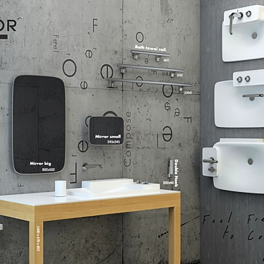 Axor Bouroullec: Contemporary Wash Basins 3D model image 1 