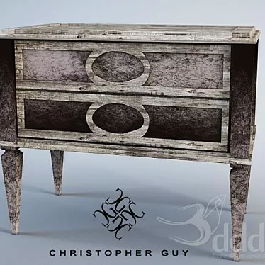 Christopher Guy Mirrored Chest 85-0011 3D model image 1 