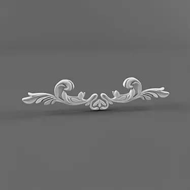 Elegant Stucco Accent 3D model image 1 