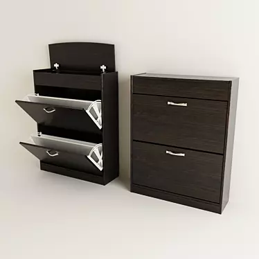 Organize and Store with Ease: Shoe Cabinet 3D model image 1 