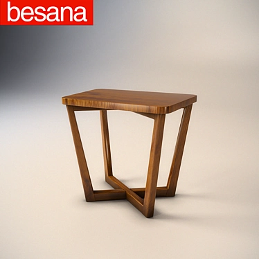 Elegante Besana Mascaico Bedside Table 3D model image 1 