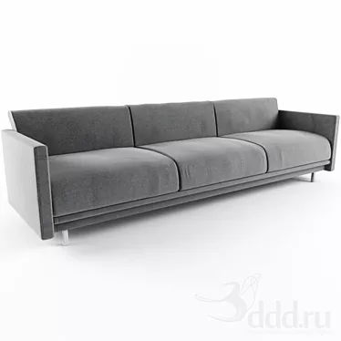 Sleek Contemporary Sofa 3D model image 1 