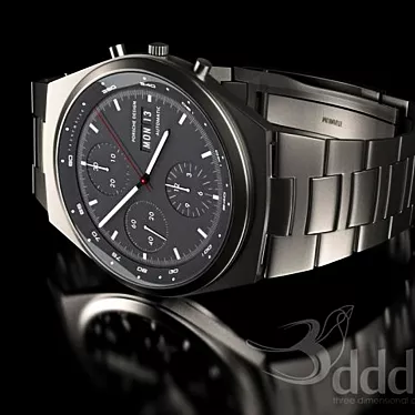 Sleek Porsche Design Timepiece 3D model image 1 