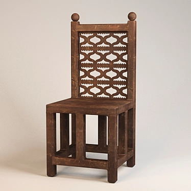 Russian Heritage Chair 3D model image 1 