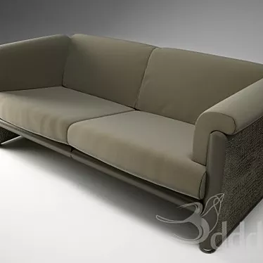 Luxury Fendi Farnese Sofa 3D model image 1 