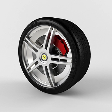 Ferrari Wheel Model 3D model image 1 