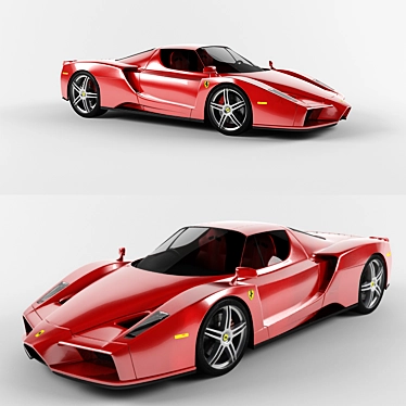 High-Poly Ferrari Enzo Model 3D model image 1 