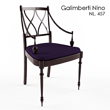 Galimberti Nino Chair: Elegant and Compact 3D model image 1 