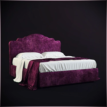 Title:  Bolzan Letti Coronas Bed 3D model image 1 