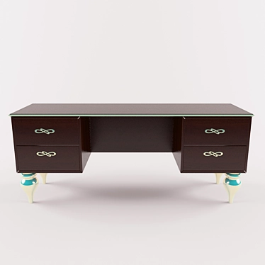 Nobile Dressing Table - Luxurious and Elegant 3D model image 1 