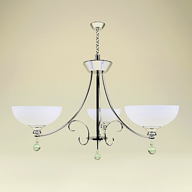 Elegant Knubbe Pendant Light 3D model image 1 