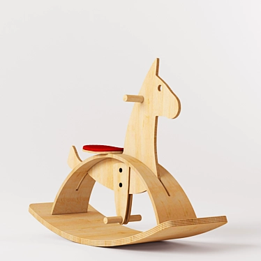 Vintage Rocking Horse 3D model image 1 