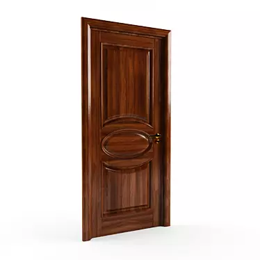 Elegant Versailles Intertwined Doors 3D model image 1 