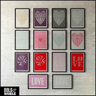 Bold Love: 50cm x 70cm 3D model image 1 