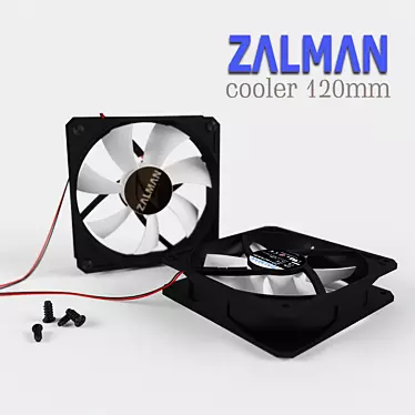 Zalman Cooler: Efficient Cooling Solution 3D model image 1 