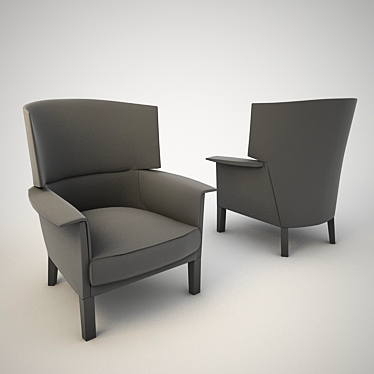 Elegant ds-168 Recliner 3D model image 1 