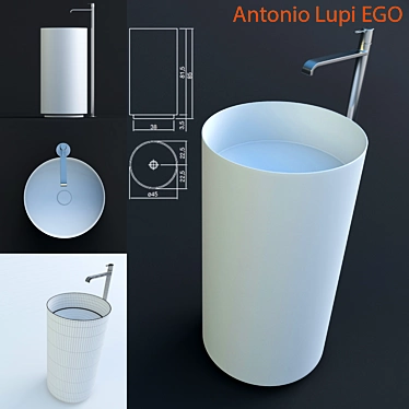 Antonio Lupi EGO Corian Basin 3D model image 1 