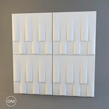 Bamboo Eco Panels: OM 3D Wall Art 3D model image 1 