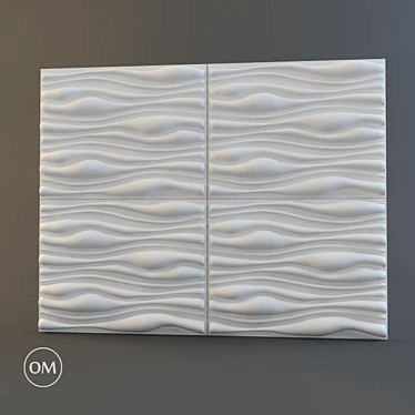 Eco Bamboo 3D Wall Panel 3D model image 1 