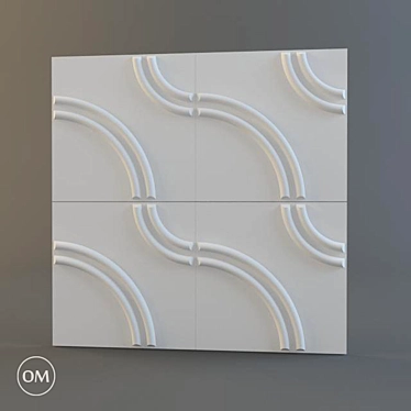 Eco Bamboo Wall Panel 3D model image 1 