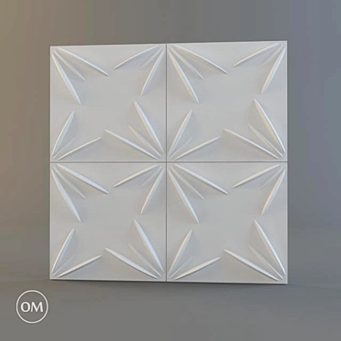 Eco Bamboo 3D Wall Panel 3D model image 1 