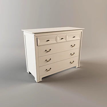 Elegant ToninCasa Glamour Sideboard 3D model image 1 