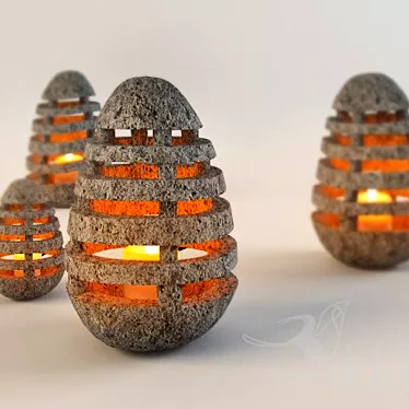 ZenStone Egg Light: Illuminating Elegance 3D model image 1 