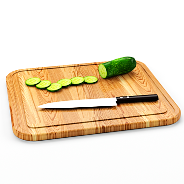 Dual-purpose Cutting Board Set 3D model image 1 