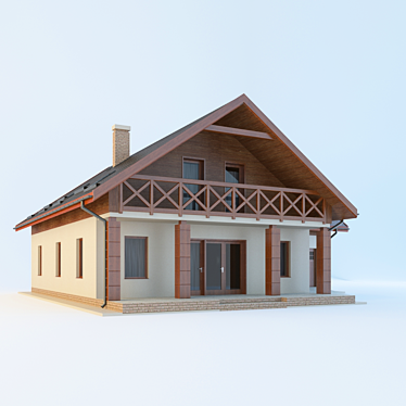 Cottage Haven: Perfectly Designed 3D Model 3D model image 1 
