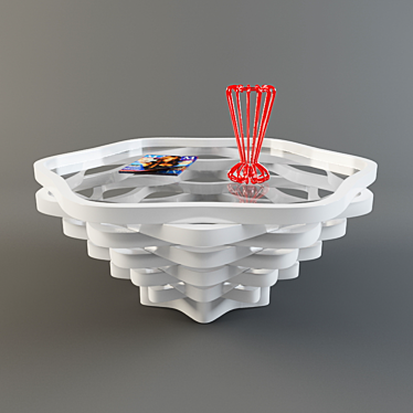 Elegant Dining Table - 135cm 3D model image 1 