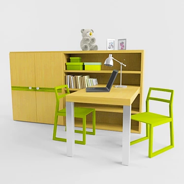 Italian Children's Furniture 3D model image 1 