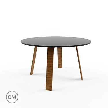 Cappellini Round Table - "OM" - 125x125x72 cm 3D model image 1 