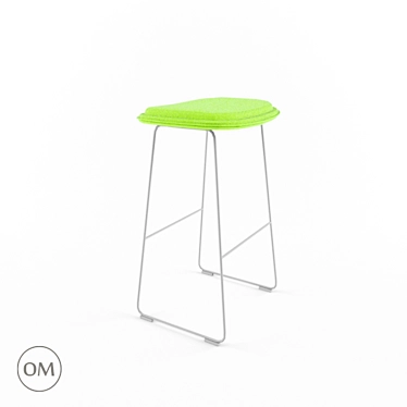 Cappellini OM Bar Stool - Sleek Design! 3D model image 1 