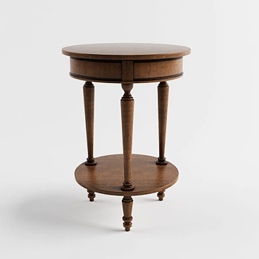 Sleek Round Table 3D model image 1 